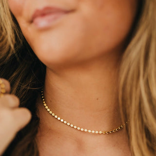 Dakota Disc Chain Necklace - WATERPROOF ~PREORDER~ - Instyle Boutique