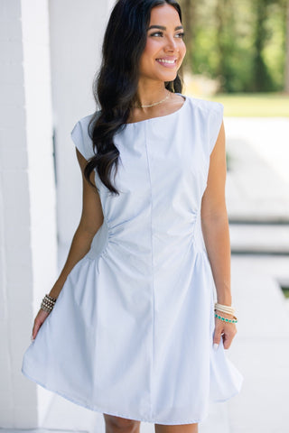 Little Miss Sunshine Powder Blue Dress - Instyle Boutique