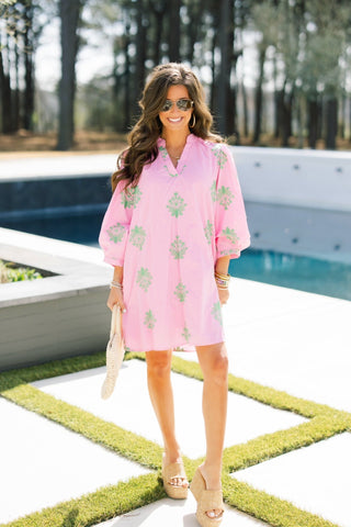 On Island Time Pink Dress - Instyle Boutique