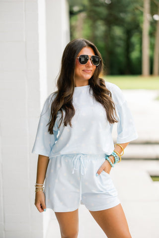 Polka Dot Pretty Blue & White Set - Instyle Boutique