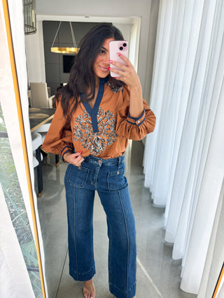 The Color Of Fall Camel Top