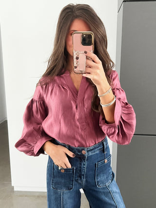 Caught In The Middle Magenta Top - Instyle Boutique