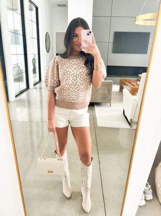 Life Goes On Latte Sweater Top