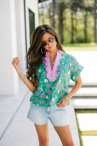 Floral Feelings Top - Instyle Boutique