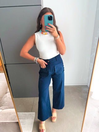 Scallop & Stroll Wide Leg Pants - Instyle Boutique