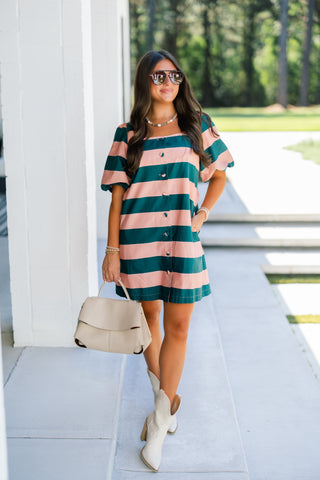 Park Avenue Striped Dress