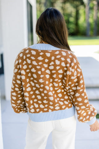 Bambi Spotted Chunky Cardigan - Instyle Boutique