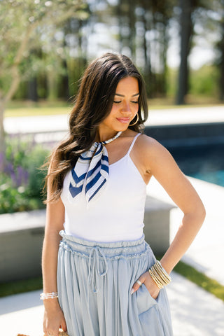 Beachfront Flowy Pants-Light Blue