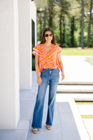 Be Bright Printed Top - Instyle Boutique