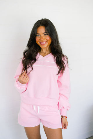 Double Take Pink Lounge Set - Instyle Boutique