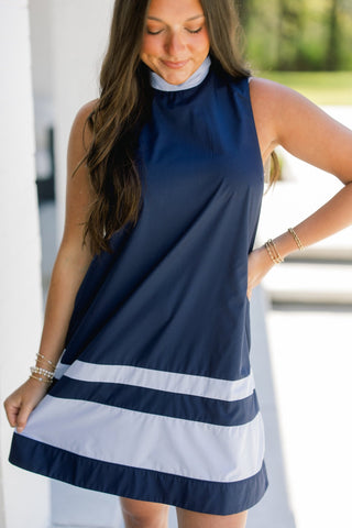Anchors Away Navy Dress - Instyle Boutique