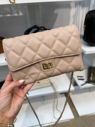 Taupe Quilted Crossbody ~PREORDER~