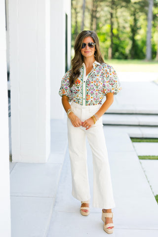 Must Have Multi Floral Printed Top