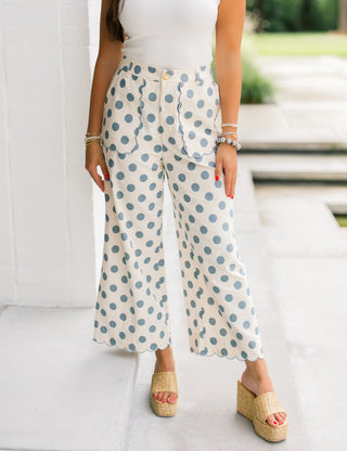 Connect The Dot Blue Pants - Instyle Boutique