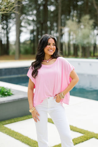 Pink Blush Open Back Crop Top - Instyle Boutique