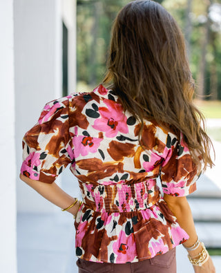 Fall Blooms Floral Top - Instyle Boutique