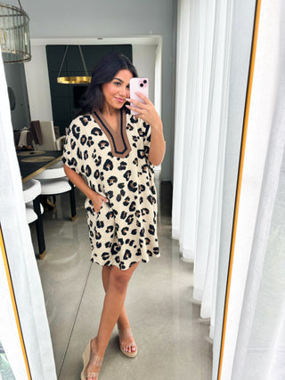 Wildly Chic Animal Print Dress