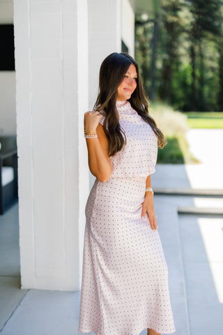 Precious In Polka Dot Pink Set