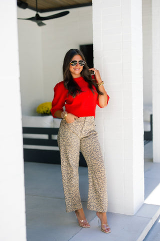 Prowl Around Leopard Denim - Instyle Boutique