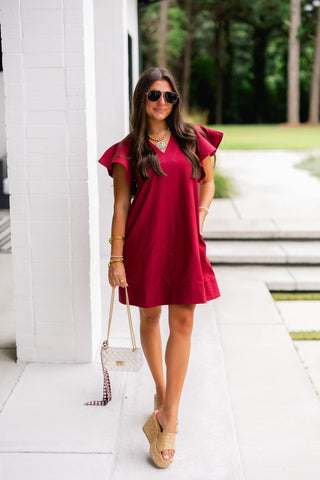 Better Than Ever Burgundy Dress - Instyle Boutique