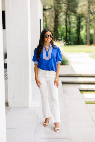The Regatta Top – Royal Blue - Instyle Boutique