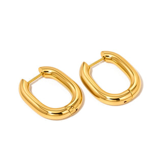 Flirty Fantasy Oval Hoop Earrings - WATERPROOF ~PREORDER~ - Instyle Boutique