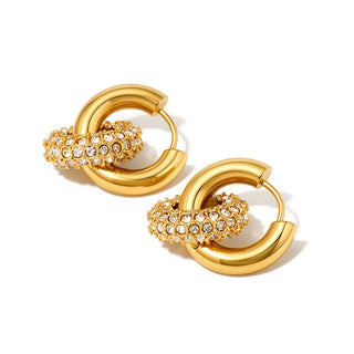 Ivy Interlock Hoop Earring - WATERPROOF ~PREORDER~ - Instyle Boutique