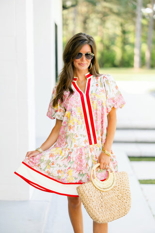 Anything But Ordinary Pink Floral Dress
