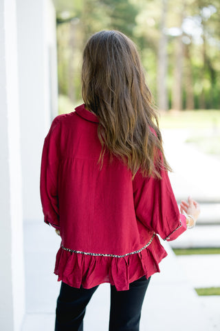 The Garnet Glow Top