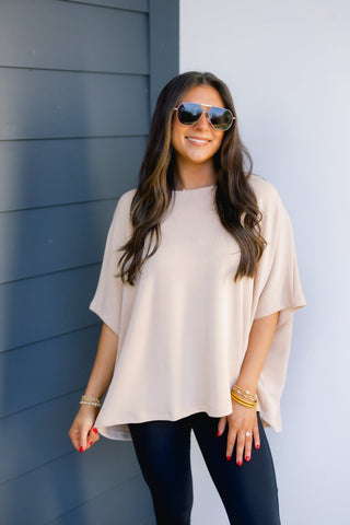 Need You Now Natural Top - Instyle Boutique