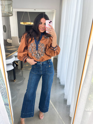 The Color Of Fall Camel Top