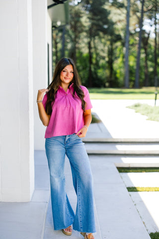 Worth It Pink Suede Top - Instyle Boutique