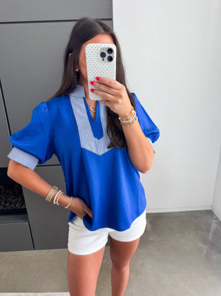 The Regatta Top – Royal Blue - Instyle Boutique
