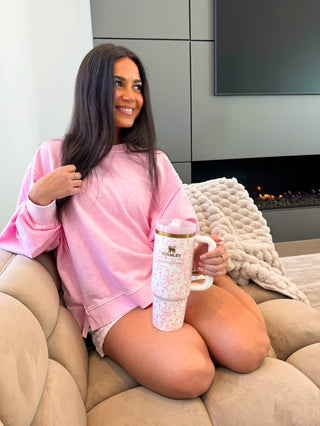 Pretty In Pastels Top - Pink - Instyle Boutique