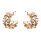 Moonlit Glow Hoop Earrings