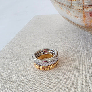 The Element Stack Ring Trio - WATERPROOF ~PREORDER~ - Instyle Boutique