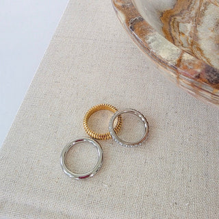 The Element Stack Ring Trio - WATERPROOF ~PREORDER~ - Instyle Boutique