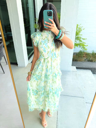 Romantic Garden Party Tulle Midi Dress - Instyle Boutique