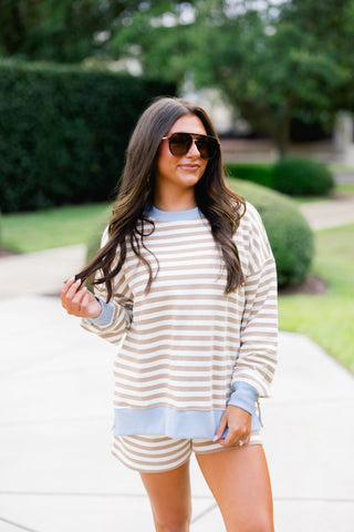 Autumn Girl Striped Set - Instyle Boutique