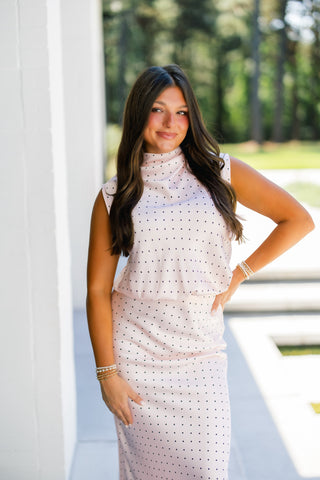 Precious In Polka Dot Pink Set