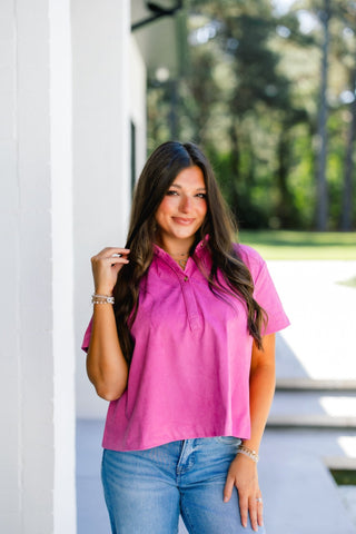 Worth It Pink Suede Top - Instyle Boutique