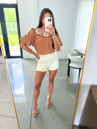 Crochet All Day Camel Top ~FINAL SALE~
