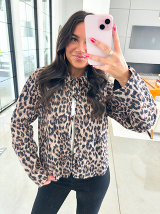 Leopard Quilted Queen Jacket