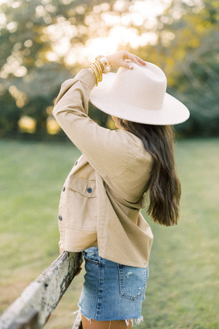 Khaki Corduroy Twill Jacket