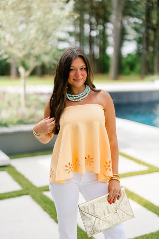 Feeling Flirty Strapless Top - Instyle Boutique