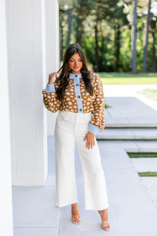 Bambi Spotted Chunky Cardigan - Instyle Boutique