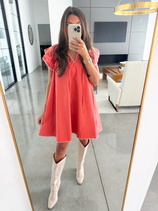 Smooth Transitions Poplin Mini Dress