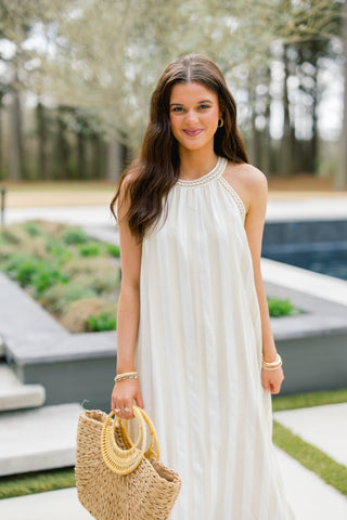 More To Love Taupe Maxi Dress - Instyle Boutique