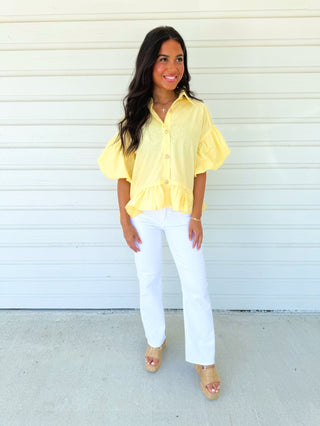 Always A Favorite Yellow Top - Instyle Boutique