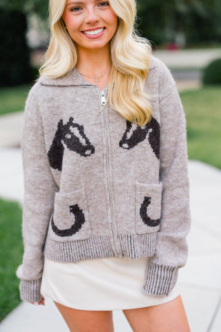 Santa Fe Zipper Sweater - Instyle Boutique
